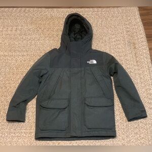 North Face Dry Vent 600 Hooded Black Winter Jacket Boys Size 7/8